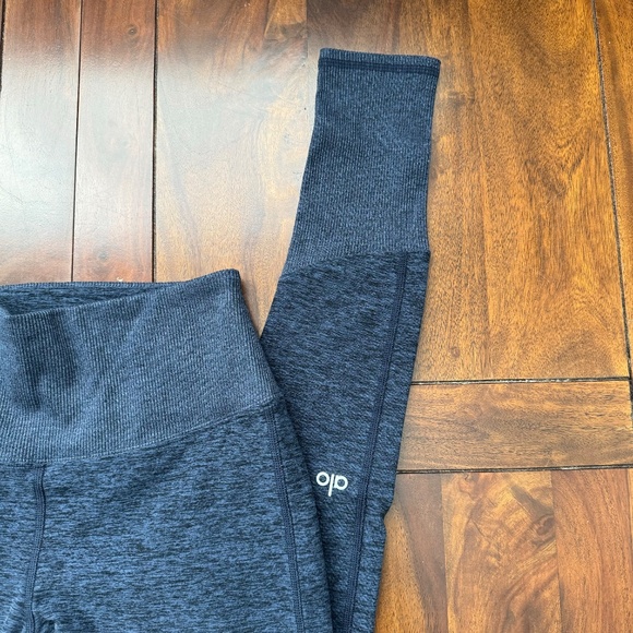 Alo Alosoft Lounge Legging Heathered Navy Blue S - Picture 3 of 8